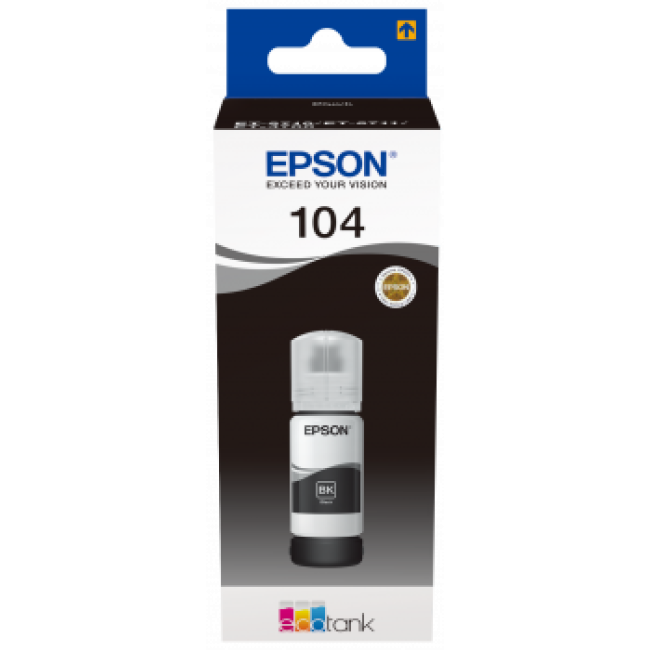 Recarga de Tinta 104 Original Epson Preto