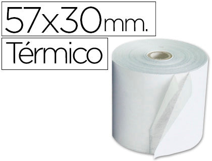 PACK 10 Rolos Térmicos de Impressora 57X30X11 MM 58 GR