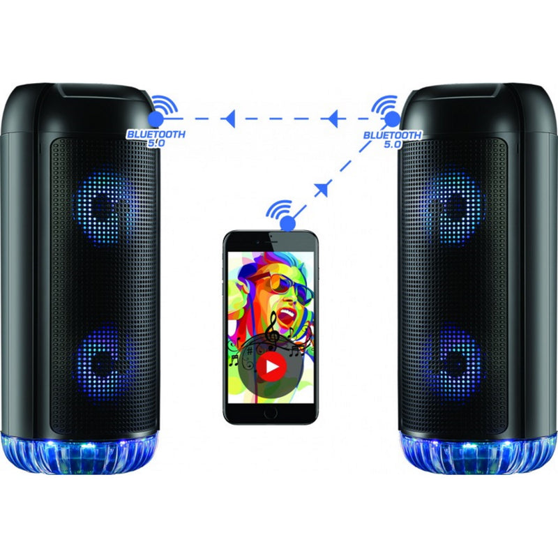 Coluna Bluetooth Rebeltec PartyBox 400 - Preto