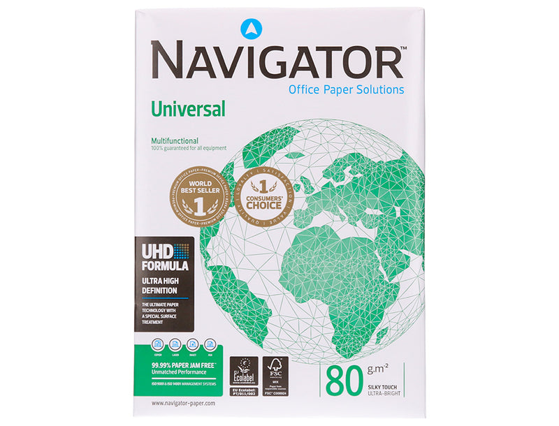 Resma de Papel  Navigator DIN A4 PACK 500 FOLHAS 80 GR