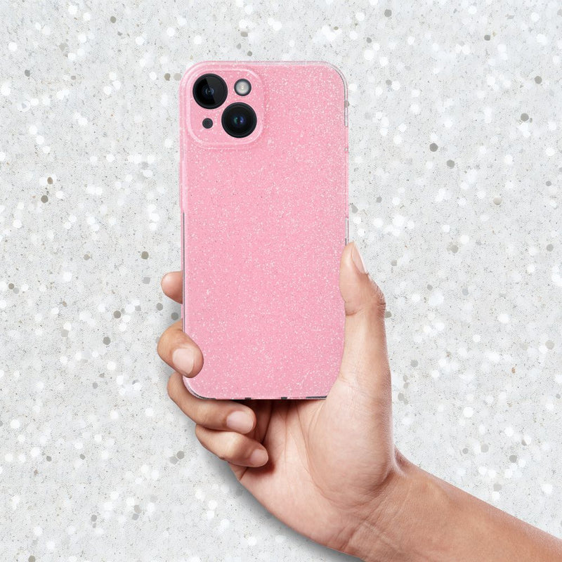 Capa Rosa com brilhos 2mm para IPHONE 15 PRO MAX