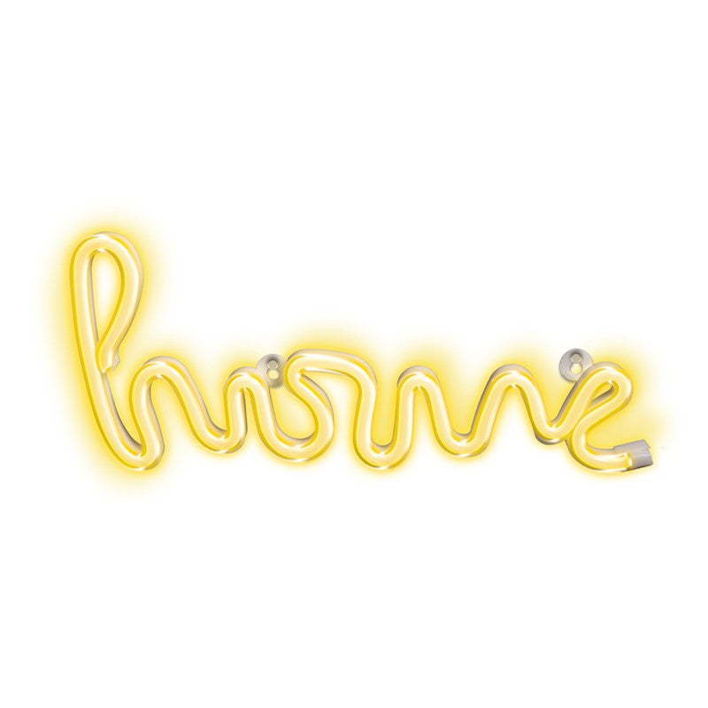 LED neon HOME branco quente Bat + USB