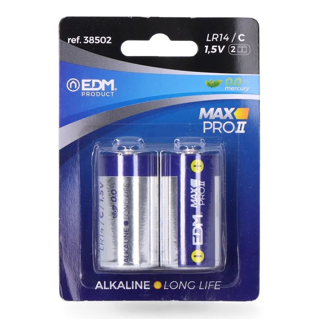 Pilhas Alcalinas 1.5V C LR14 2 Un.