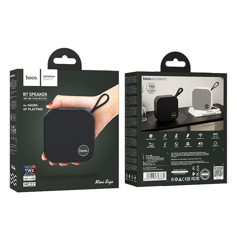 Coluna Bluetooth HOCO HC22 desportivo Preto