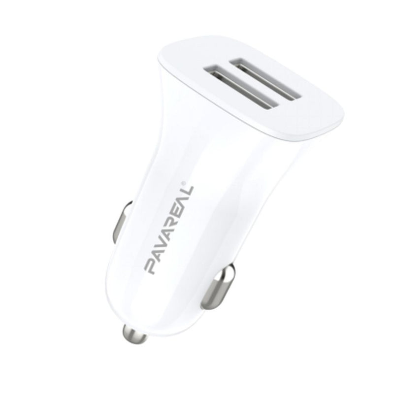 Carregador de carro PAVAREAL 2x USB 2,4A PA-CC32S branco