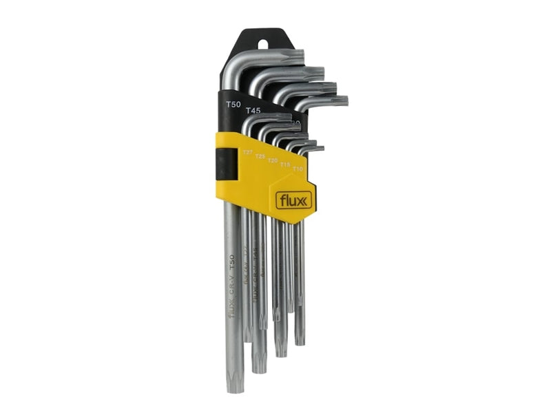 Conjunto Chaves Torx Longa 9 Peças FLUX