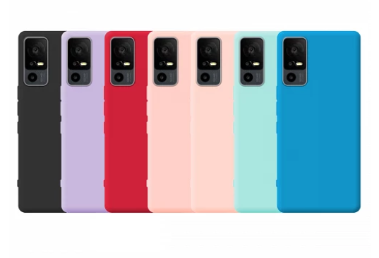 Capa de silicone macio TCL 40R 5G com câmera 3D