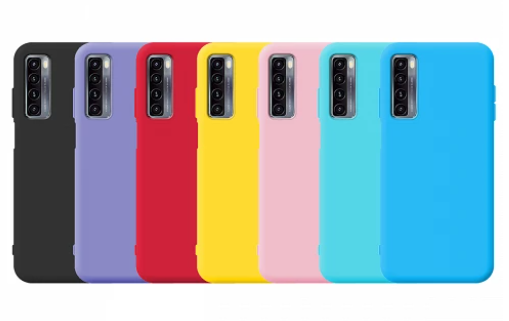 Capa de silicone macio TCL 20L/L 5G com câmera 3D