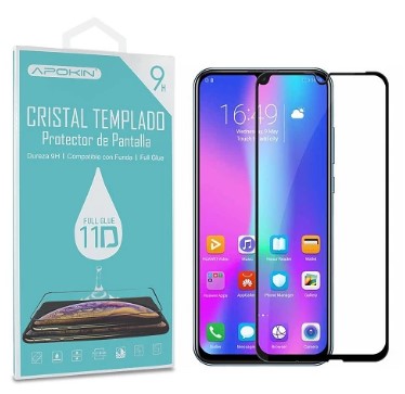 Vidro Temperado Cola Completa 11D Premium Xiaomi Redmi A3/10c/12c Protetor de Tela Curvo Preto