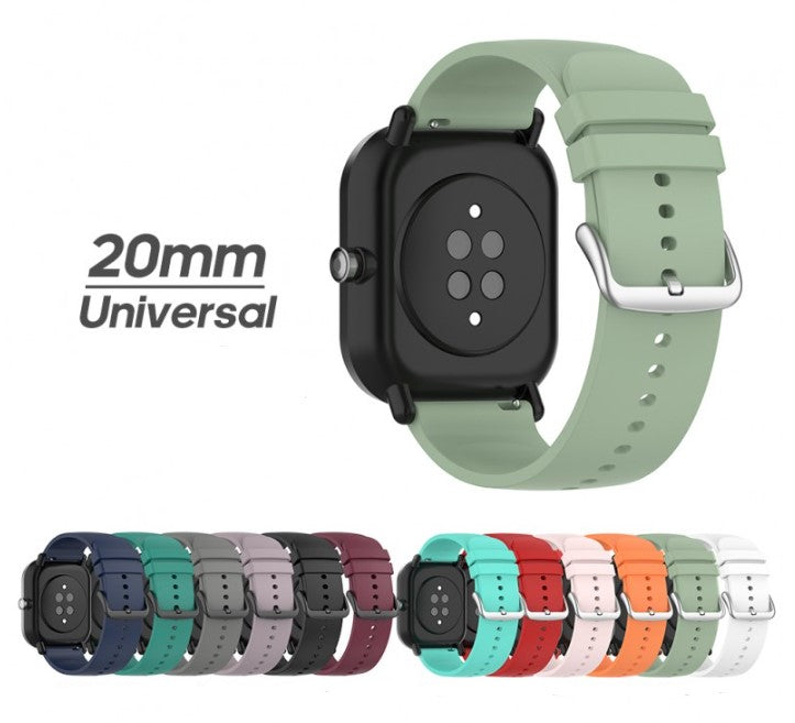 Pulseira Universal De Silicone 20mm