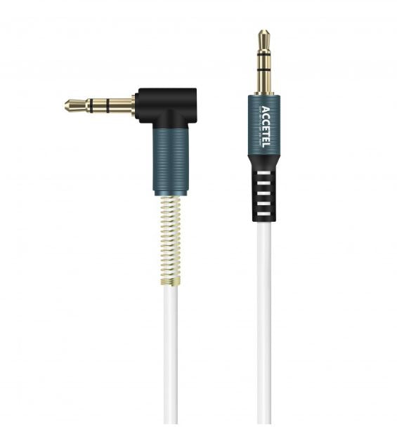 AU102 Conector De Cabo De Áudio 3,5 Mm M/M Tipo L