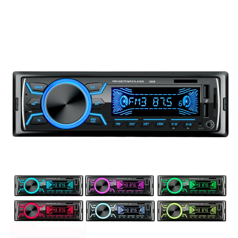 Auto Rádio Car Mp3 Player  SUOJUN XY-001 Preto Luz Azul