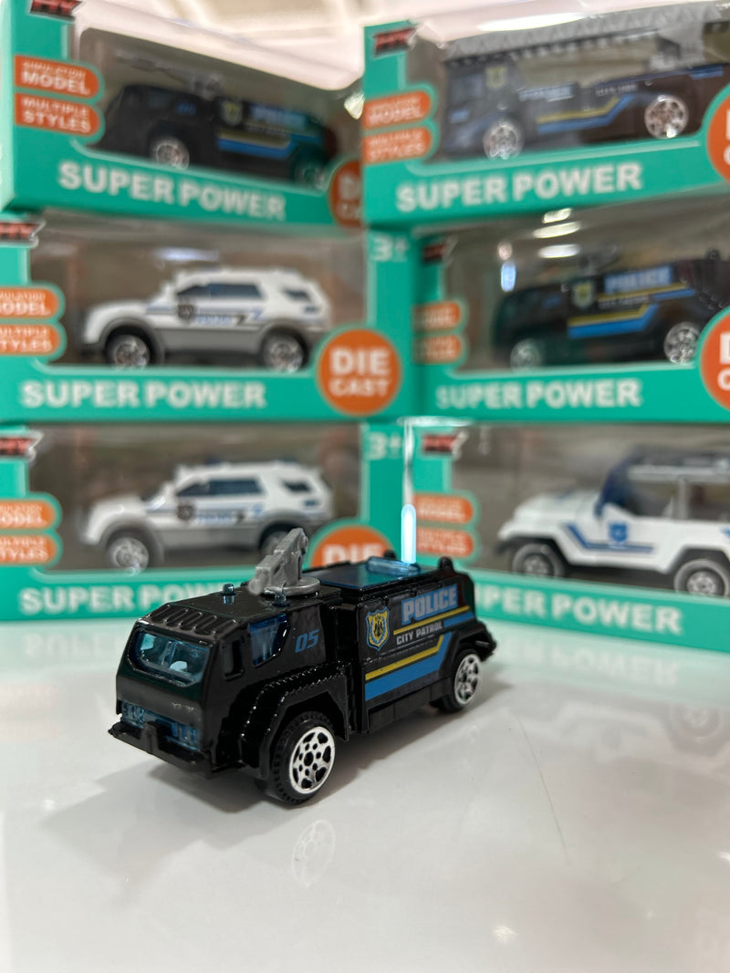 Mini Carrinhos Policia