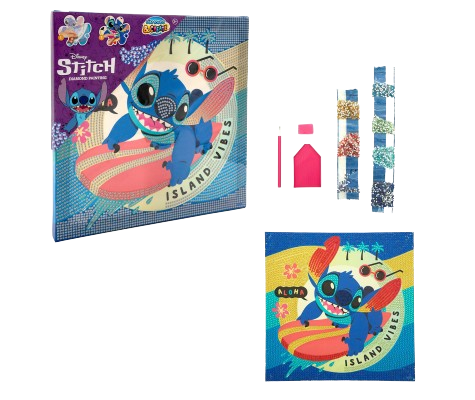 Pintura Diamante Stitch Disney – 29x29cm