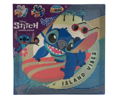 Pintura Diamante Stitch Disney – 29x29cm