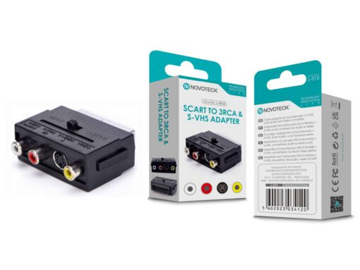 Adaptador Novoteck SCART para 3RCA & S-VHS – Modelo L-015