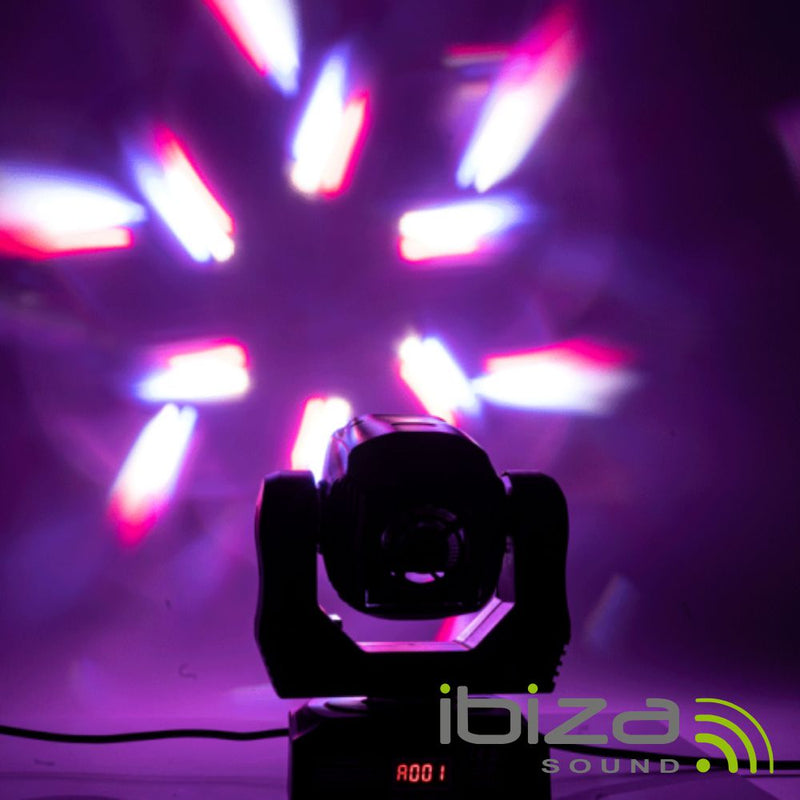 Moving head 6x12W wash anel 6 leds DMX mic Ibiza