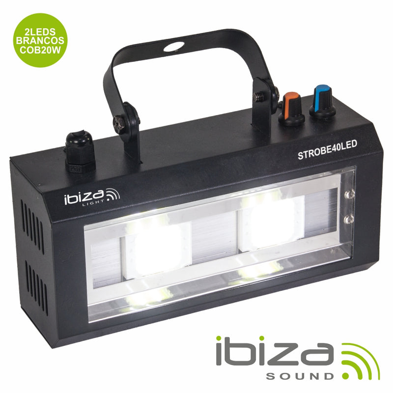 Estroboscópio C/ 2 Leds Cob 20w Ibiza