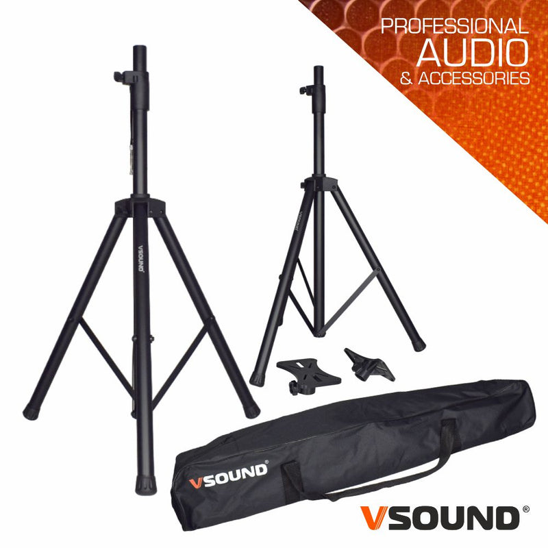 Conjunto 2 Suportes P/ Colunas C/ Bolsa 1.8m 30kg VSOUND