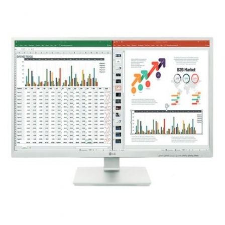 Monitor Profissional LG 27BK55YP-W 27"/ Full HD/ Multimídia/ Altura Ajustável/ Branco