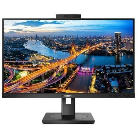 Monitor profissional Philips 242B1H 23,8"/ Full HD/ Webcam/ Multimídia/ Altura ajustável/ Preto