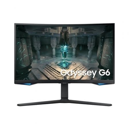 Monitor Gaming Curvo Inteligente Samsung Odyssey G6 S27BG650EU 27"/ QHD/ 1ms/ 240Hz/ VA/ Altura ajustável/ Smart TV/ Multimídia/ Preto