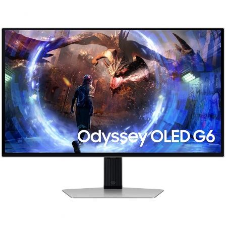 Monitor de jogos OLED Samsung G6 Odyssey S27DG600SU 27"/ QHD/ 0,03 ms/ 360 Hz/ Altura ajustável/ Prateado