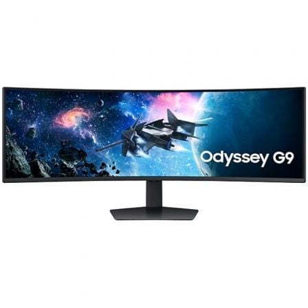 Samsung Odyssey G9 OLED S49CG950EU Monitor de jogos ultralargo curvo de 49"/ QHD duplo/ 1 ms/ 240 Hz/ VA/ Preto