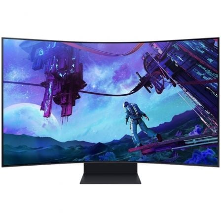 Samsung Odyssey Ark S55CG970NU Monitor de jogos curvo de 55"/ 4K/ 1ms/ 165 Hz/ VA/ Altura ajustável/ Smart TV/ Multimídia/ Preto