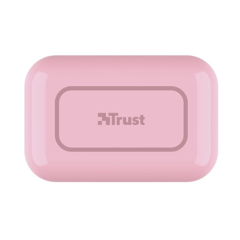 Auscultadores Trust Primo Touch Bluetooth com estojo de carregamento/ 4h de autonomia/ Rosa