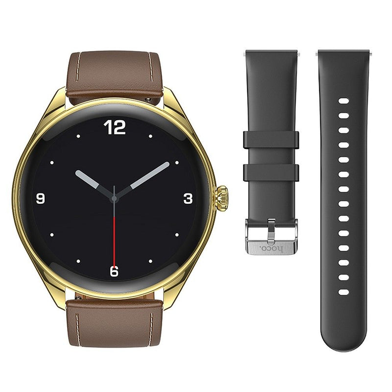 Smartwatch Hoco com função de conversação AMOLED Y22 Dourado