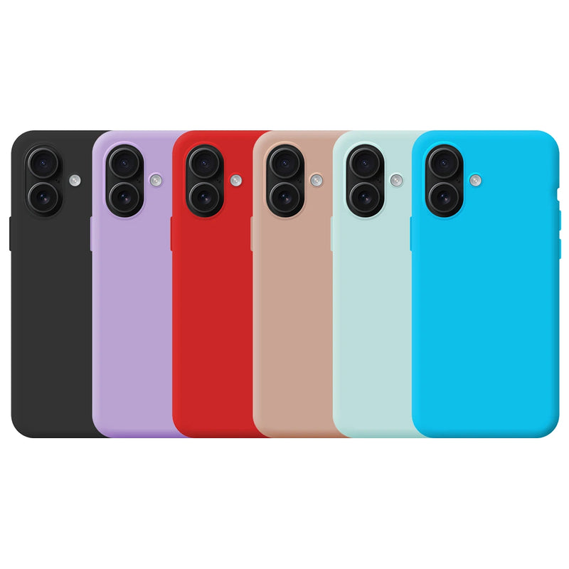 Capa Silicne iPhone 16 -  6 Cores