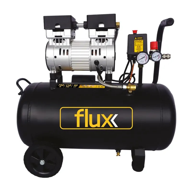 Compressor Ar Silencioso 50Lts 1,0HP Flux