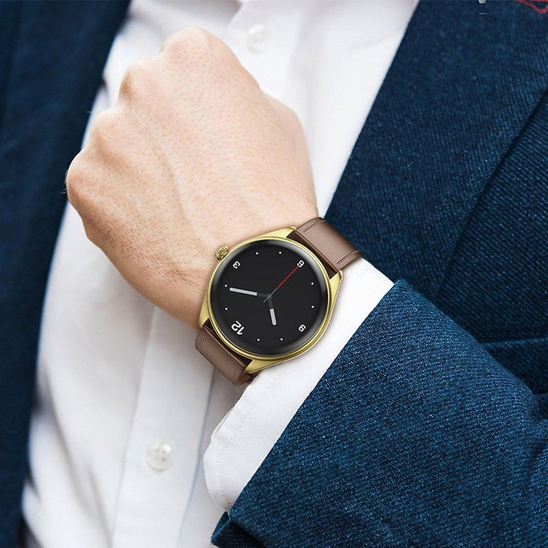 Smartwatch Hoco com função de conversação AMOLED Y22 Dourado