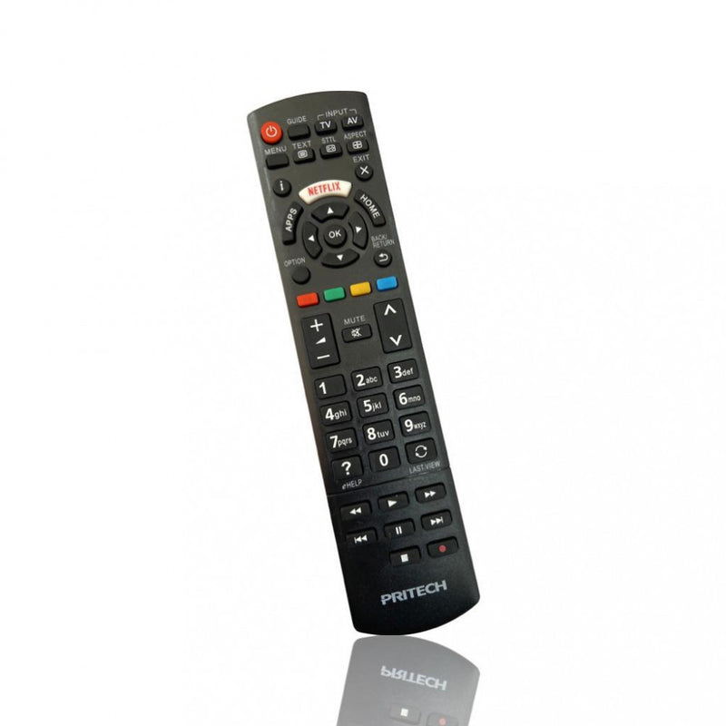 Comando Pritech Pbp-323 preto para TV - Panasonic