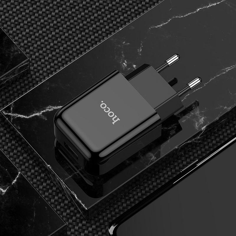 Adaptador HOCO USB A 2A N2 preto