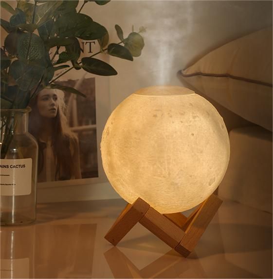 Lâmpada noturna Art Déco Moon/umidificador de ar YQ-008