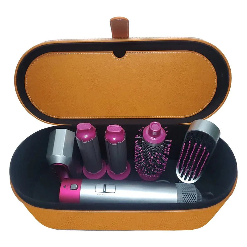 Kit 5 Em 1 Secador Modeladora Escova De Cabelo Alisadora C/ Caixa