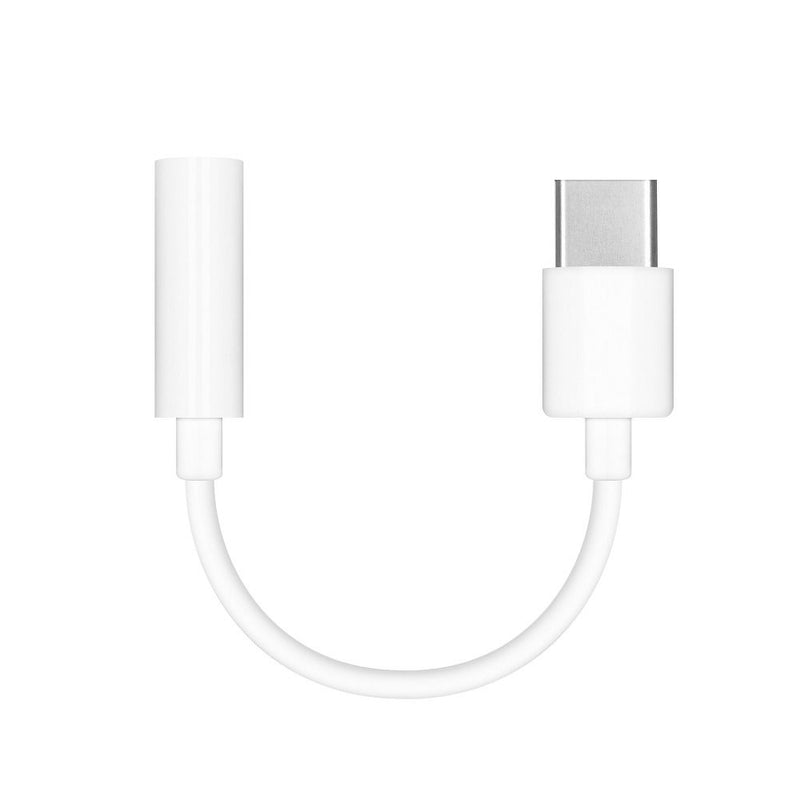 Adaptador original HUAWEI AUX Tipo C (macho) para Jack 3,5 mm (fêmea) CM20 branco granel