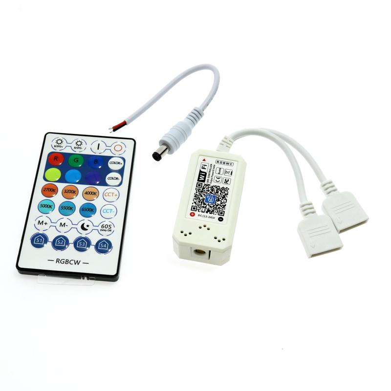 Controlador Mini Para Fita Led Rgbw Com Controle Remoto Por Ir / App Magic Home