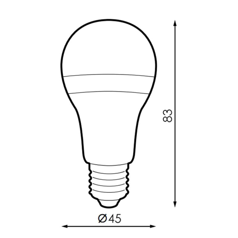 Lâmpada Led E27 G45 7W 3000K