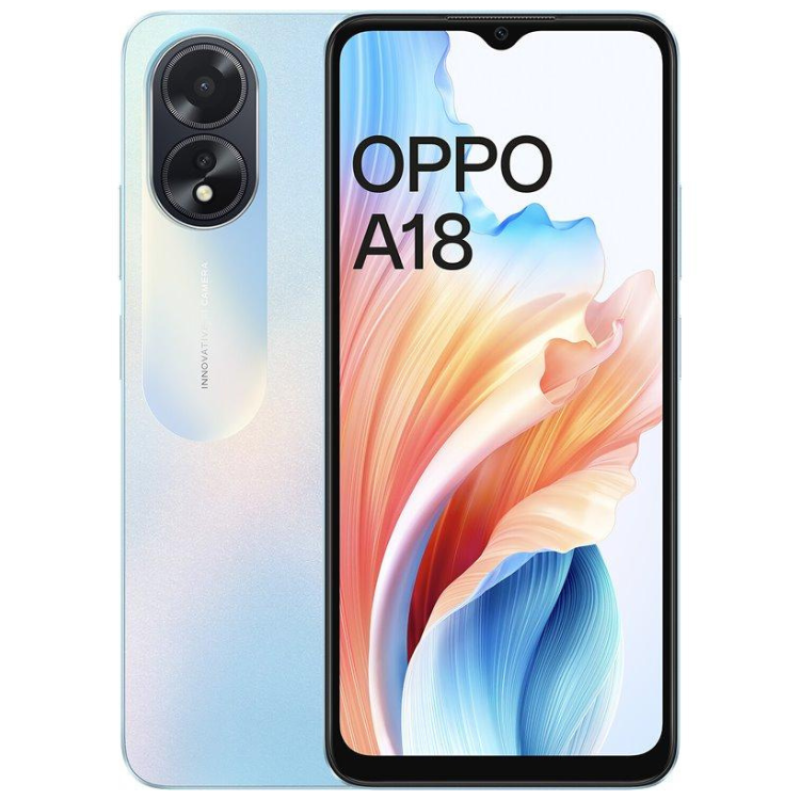 Smartphone OPPO A18 (6.56'' - 4 GB - 128 GB - Azul)