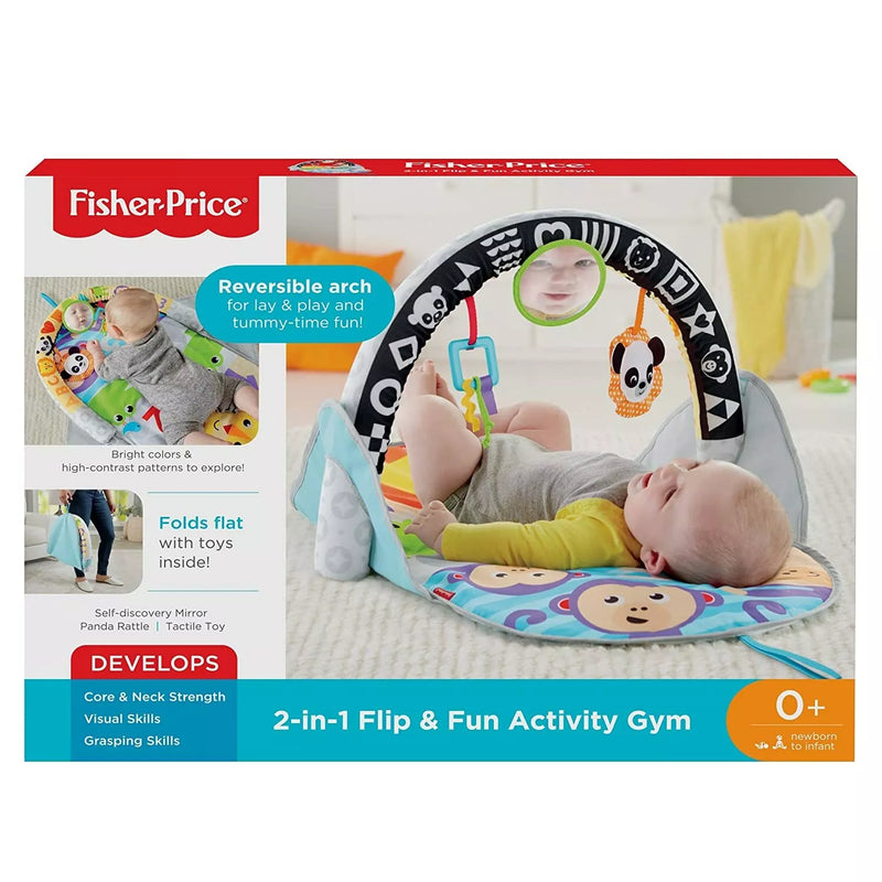 Tapete de ginástica de atividades 2 em 1 Flip & Fun da Fisher-Price Idades Nascimento +