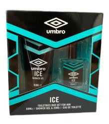 coffret umbro ice para homem gel de banho+eau de toilette