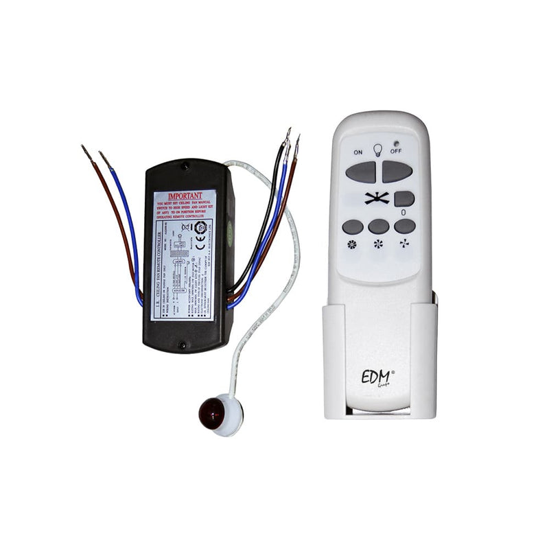 Kit controle a distância universal para ventilador de teto EDM.