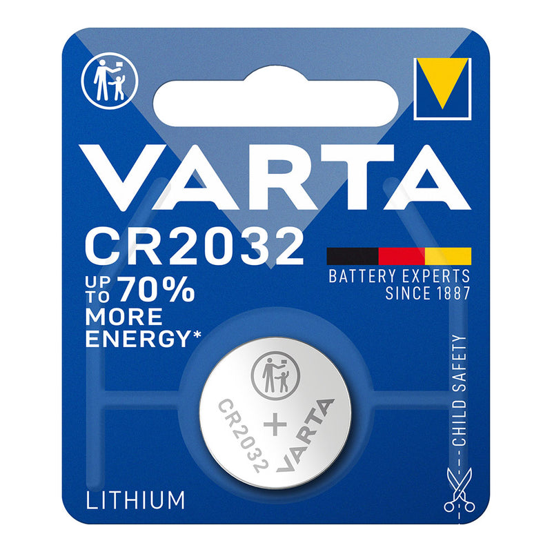 Micro Pilha de Botão Litio Varta CR2032 3V (BLÍSTER 1 UN) Ø20,0X3,2mm